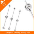fake corss industrial piercing barbell magnetic industrial bar piercing